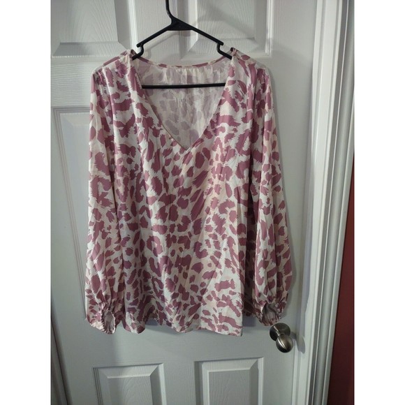 Violet Top Plus Size 1L (See Measurement Photos 1X-2X Lined - Picture 1 of 9